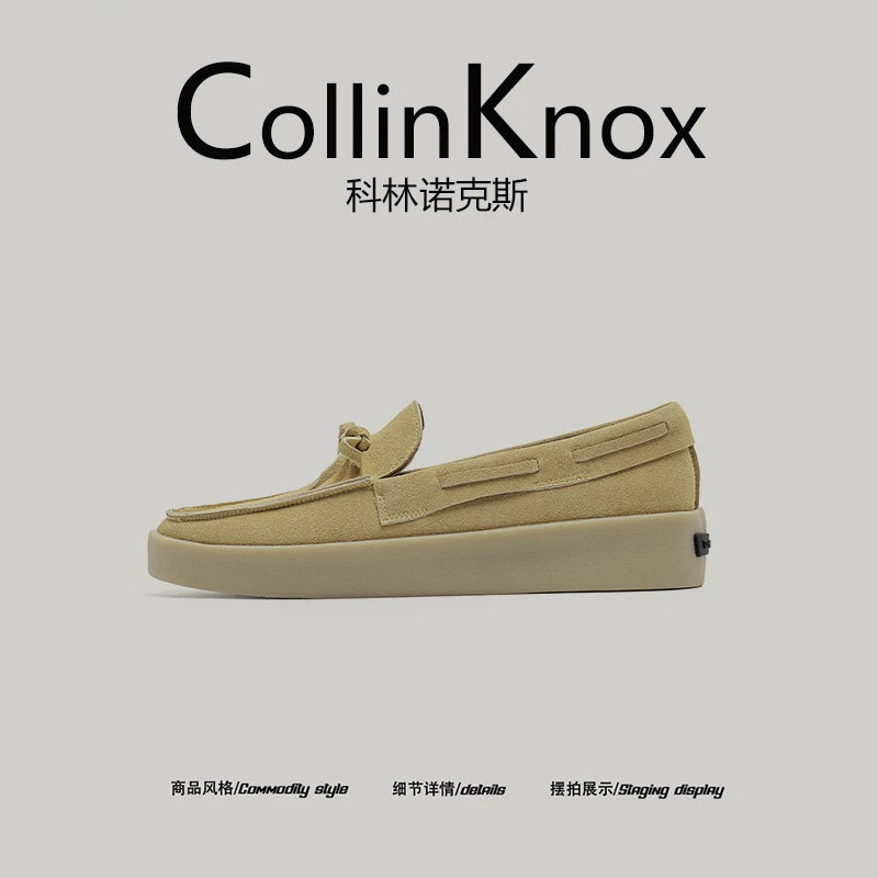 Importé - Chaussure Homme Moccasin Cuir Daim