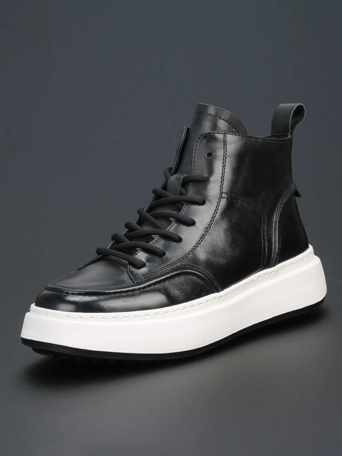 Importé - Chaussure Homme Sport Baskets Montantes Cuir