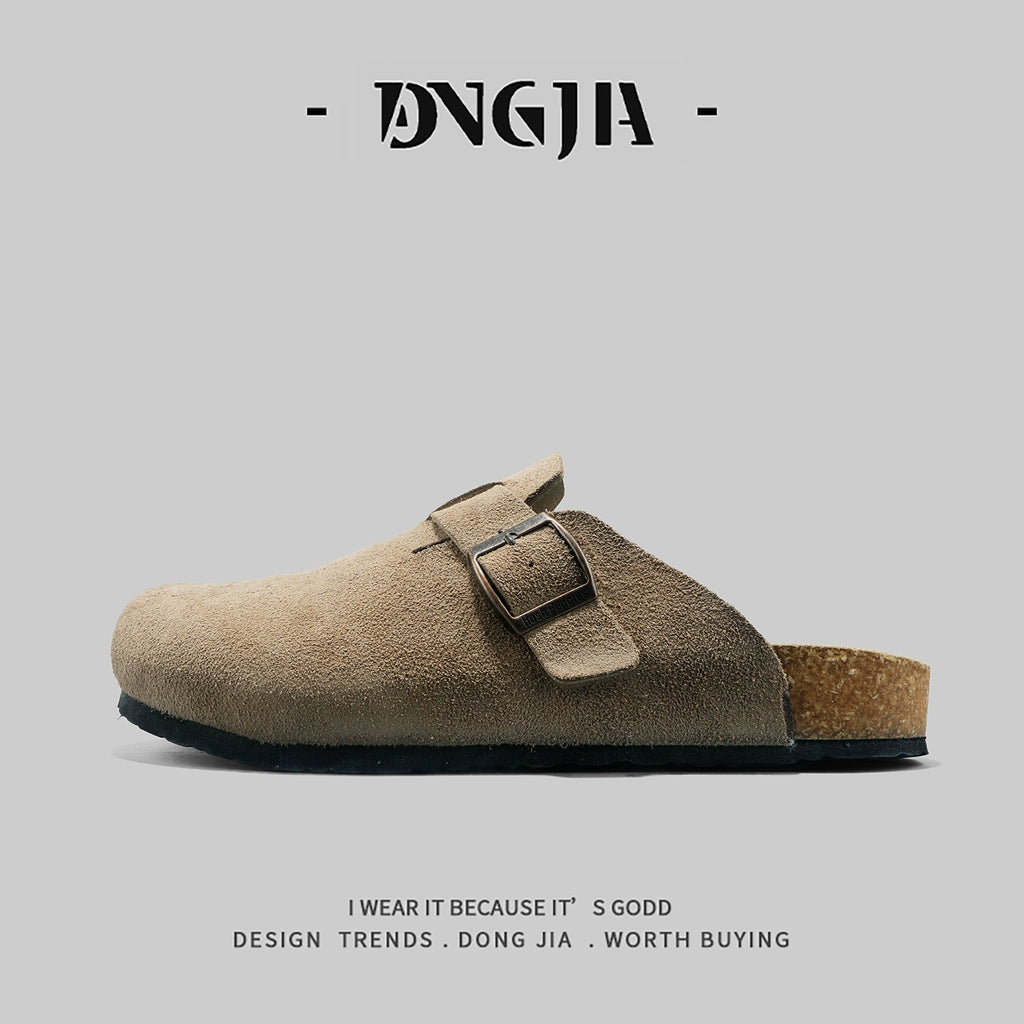 Importé - Sandale Homme Birkenstock Décontracté Pantoufles En Cuir