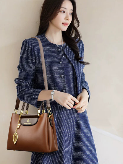 Importé - Sac À Mains Tendance Femme En Cuir Véritable