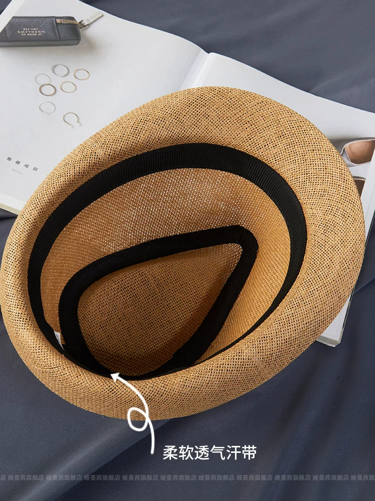 Importé - Chapeau Homme Britannique Style Vintage En Paille