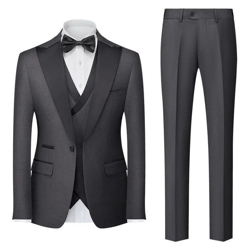 Importé - Ensemble Smoking Costume Homme Style Britannique 3 Pièces