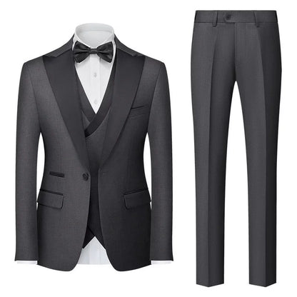 Importé - Ensemble Smoking Costume Homme Style Britannique 3 Pièces