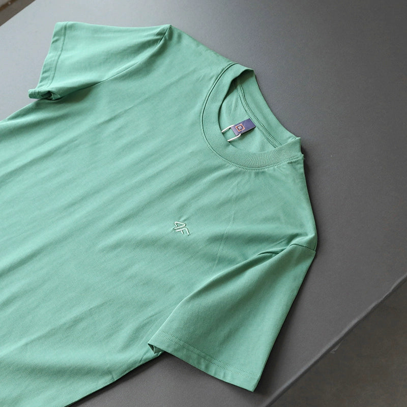 Importé - T-Shirt Hommes Décontractés Manches Courtes Pur Coton