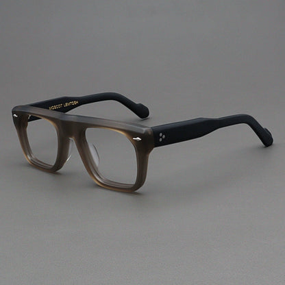 Importé - Monture Rétro Épaisse Lunettes Homme