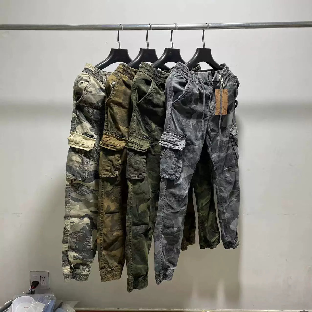 Importé - Pantalon Cargo Homme Motif Camouflag En Coton