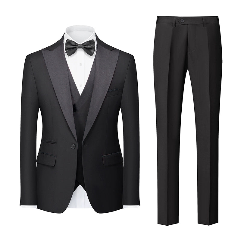 Importé - Ensemble Smoking Costume Homme Style Britannique 3 Pièces