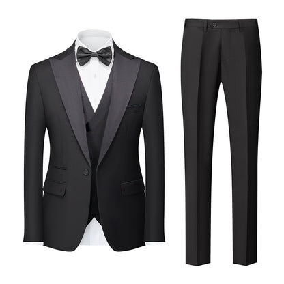 Importé - Ensemble Smoking Costume Homme Style Britannique 3 Pièces