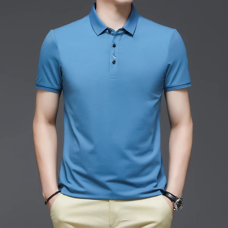 Importé - Polo Brodé Homme Manche Courts