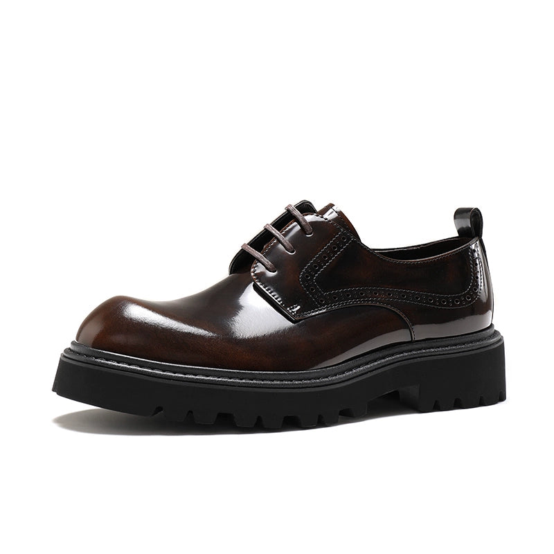 Importé - Chaussure Derby Décontracté En Cuir Style Britannique
