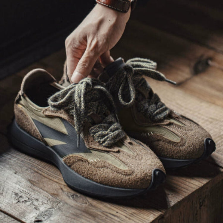 Importé - Chaussure Sneakers Forrest Gump Mixte Rétro Cuir