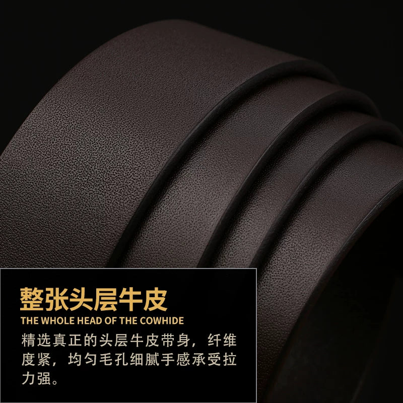 Importé - Ceinture Homme En Cuir véritable Style Rétro