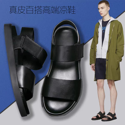 Importé - Chaussure Homme Sandales Romaines Cuir