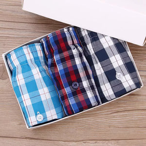 Importé - Lot 3 Boxers Pur Coton Sport Homme Grande Taille