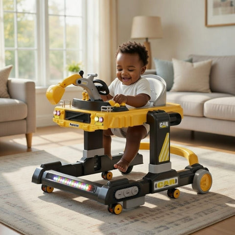 Trotteur Bébé Multi-fonctions 3 en 1 – Thème Chantier
