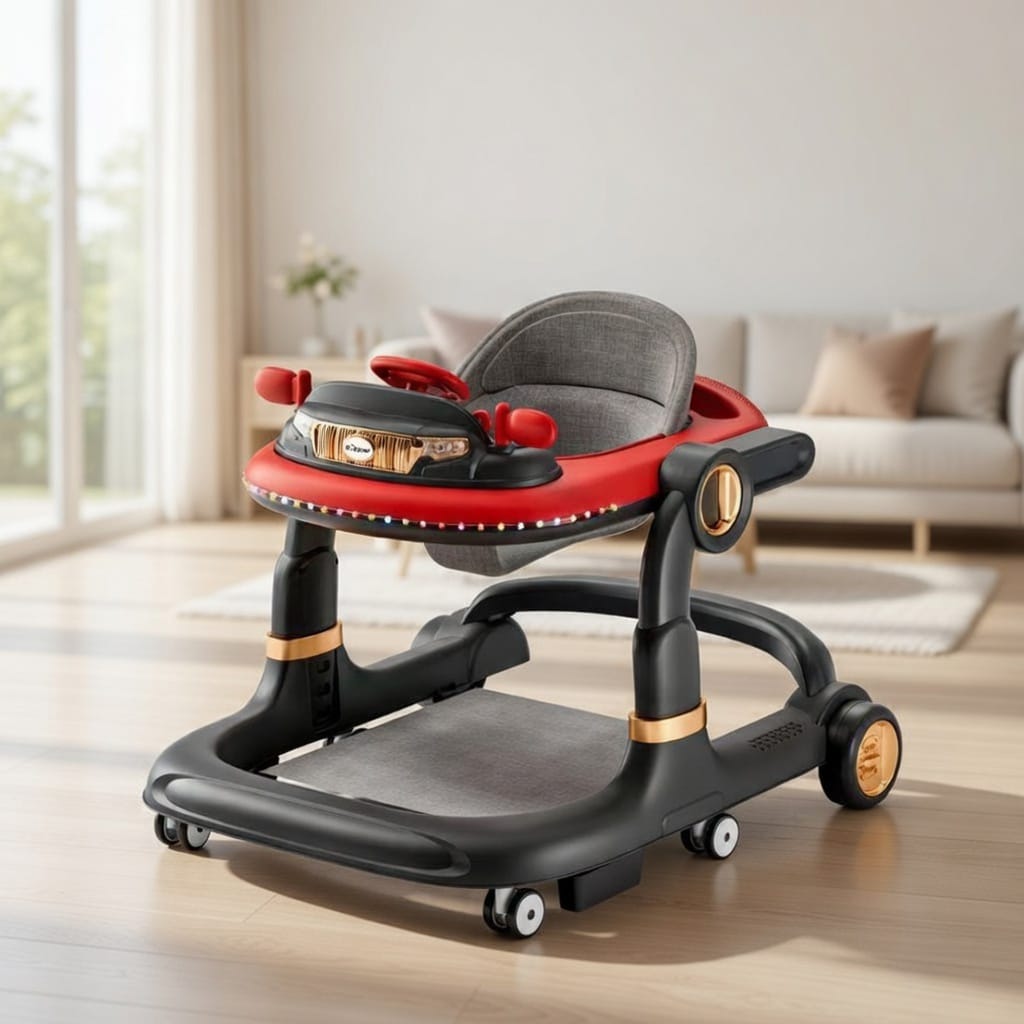 Trotteur Bébé Multi-fonctions 3 en 1 – Thème Voiture