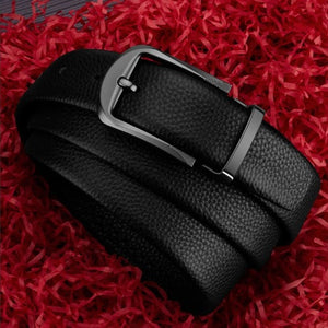 Importé - Ceinture Homme Cuir Grainé Premium Boucle Ardillon