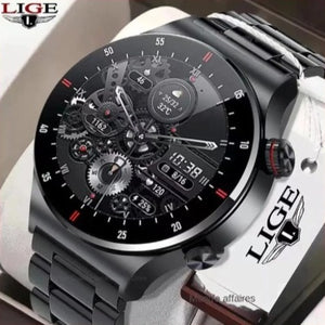 IMPORTÉ - LIGE Montre Connectée Étanche Appels Bluetooth Bracelet Sport NFC IOS Android