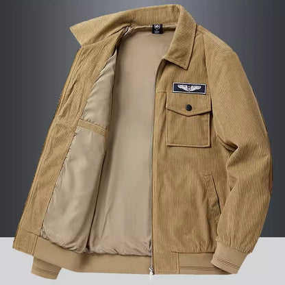 Importé - Jacket doublée en Velours Cardigan Homme Manches Longues