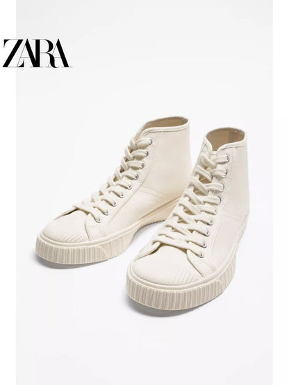 Importé - ZARA NEW - Chaussure Homme Sport baskets  Montantes - Blanc