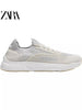 Importé - ZARA NEW - Chaussure Homme Sport baskets En Tissu Tissé - Gris