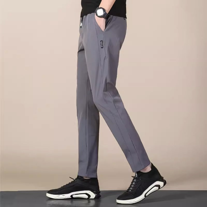 Pantalon Homme Sport Coupe droite Taille standard Elastiquée