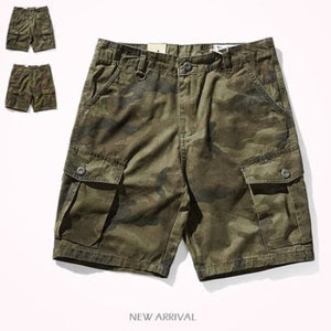 Importé - Short Culotte Homme Décontracté Multi-Poches camouflage Style Américain