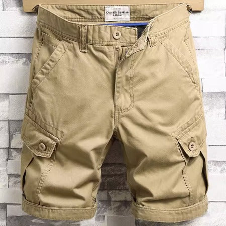 Importé - Short Culotte Homme Décontracté Multi-Poches En Stretch Coton 100 %