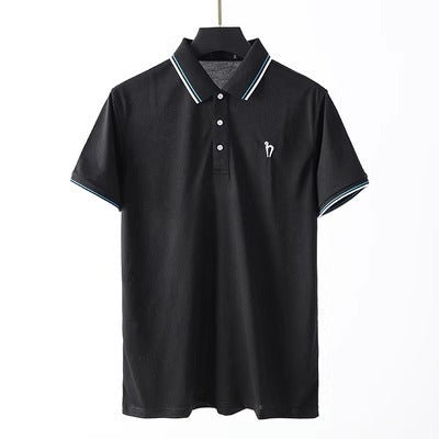 Importé -  T-Shirt Polo Homme Démi-Manches En Coton 100%