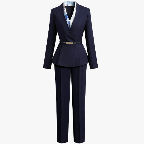 Importé - Ensemble Costume Femme Haut De Gamme 3 Pièces Slim Fit