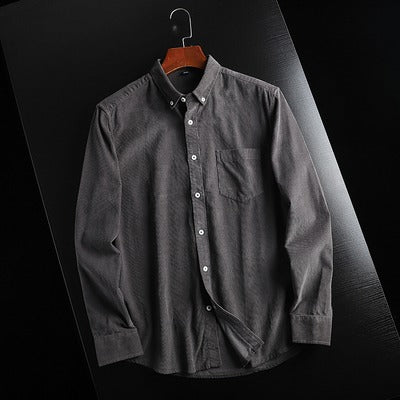 Importé - Chemise Homme Velours Décontractée Rétro à Manches Longues