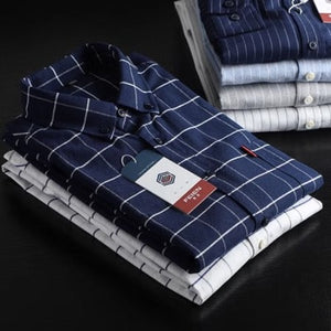 Importé - Chemise Homme A Carreaux Décontractée Manches Longues