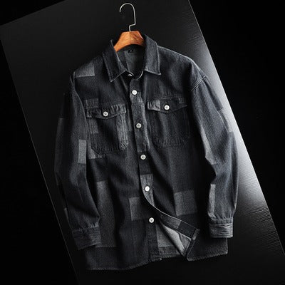 Importé - Chemise Homme Rétro Confortable Décontractée A Manches Longues En Jean