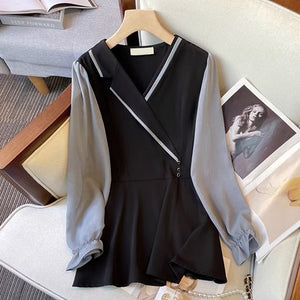 Importé - Chemisier Femme A Manches Longues