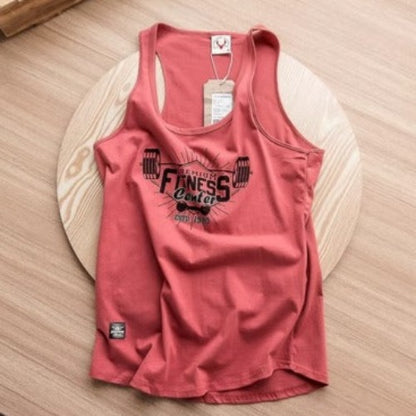 Importé - T-Shirt Fitness Sport 100% Coton Décontracté Sans Manches