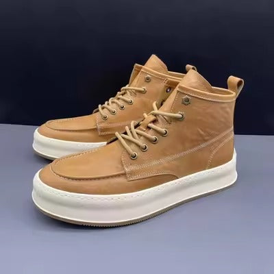 Importé - Chaussure Homme Mi-Montantes Décontractées  Véritable Cuir