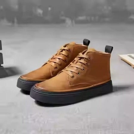 Importé - Chaussure Homme Baskets Rétro Décontractées Véritable Cuir