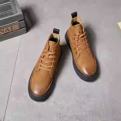 Importé - Chaussure Homme Baskets Rétro Décontractées Véritable Cuir