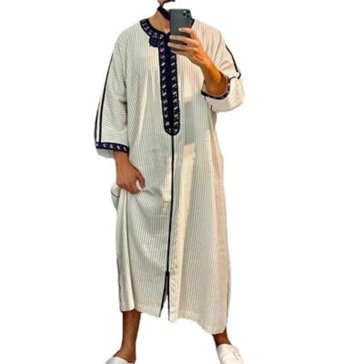 Importé - Boubou Homme Marocain Décontracté Manches Longues