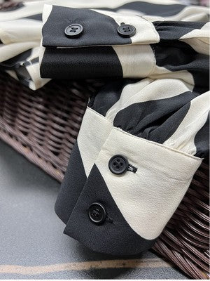 Importé - Chemise Femmes Manches Longues En Mousseline De Soie