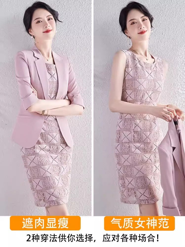 Importé - Ensemble Costume Femme Haut De Gamme Deux Pièces