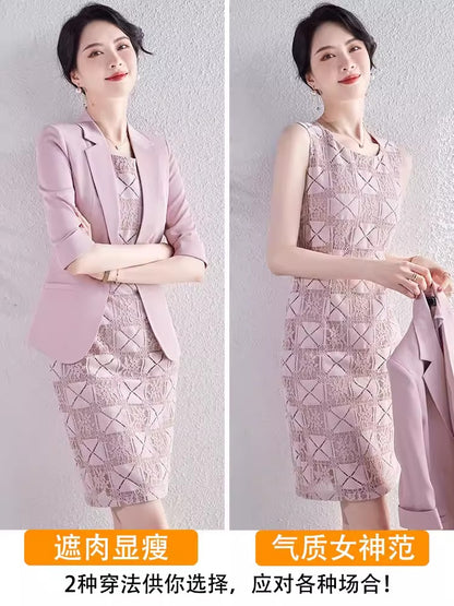 Importé - Ensemble Costume Femme Haut De Gamme Deux Pièces