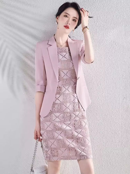 Importé - Ensemble Costume Femme Haut De Gamme Deux Pièces