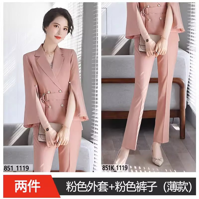 Importé - Ensemble Costume Femme Style De Déesse A Col Tailleur 3 Pièces