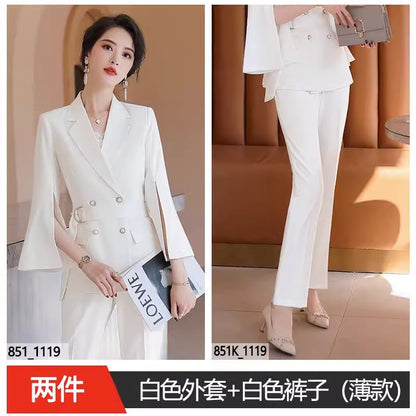 Importé - Ensemble Costume Femme Style De Déesse A Col Tailleur 3 Pièces