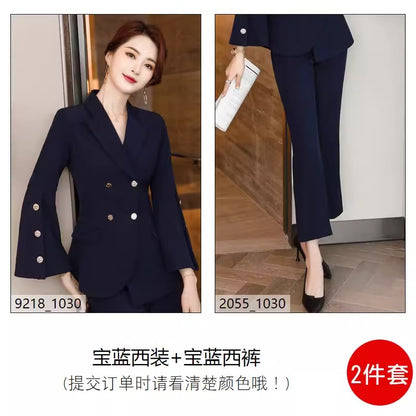 Importé - Ensemble Costume Femme Style De Déesse A Col Tailleur 3 Pièces