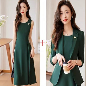 Importé - Ensemble Blazer Femme Deux Pièces Style Fin