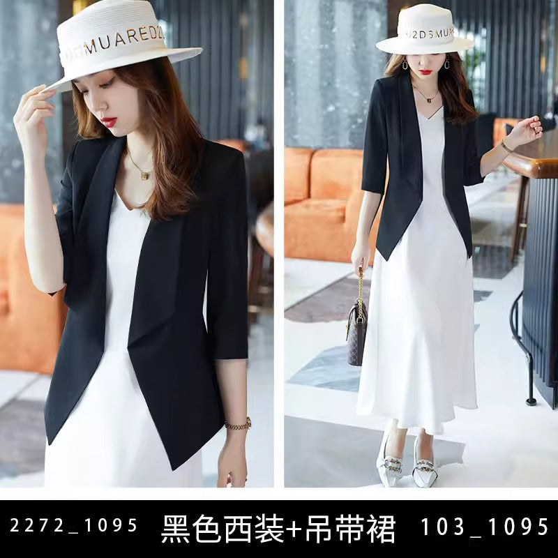 Importé - Ensemble Blazer Femme Slim Décontracté Deux Pièces