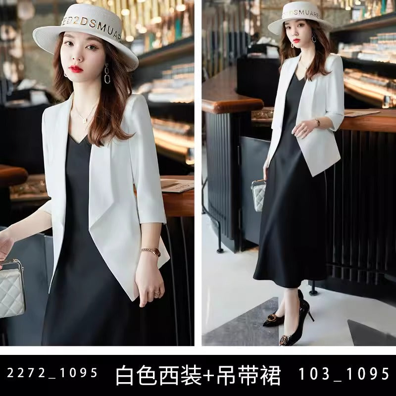 Importé - Ensemble Blazer Femme Slim Décontracté Deux Pièces