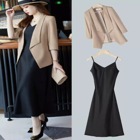 Importé - Ensemble Blazer Femme Slim Décontracté Deux Pièces